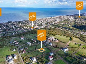VİLLALAR BÖLGESİNDE DENİZ MANZARALI 370 M ARSA   