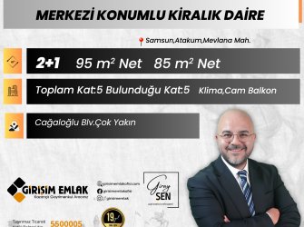 MEVLANADA CAĞALOĞLUNA 3.BİNADA 2+1 KİRALIK DAİRE