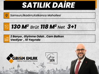  AMİSOS TEPESİNDE 3+1 GİYİNME ODALI AZ KULLANILMIŞ