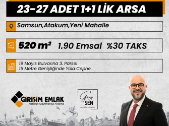 1.90 EMSALLİ 23-27 ADET 1+1 DAİRE 19 MAYIS BLV 3.PARSEL